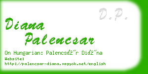 diana palencsar business card